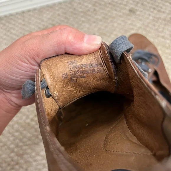 SOFFT brown leather sneakers  blue size 6 - Picture 5 of 8